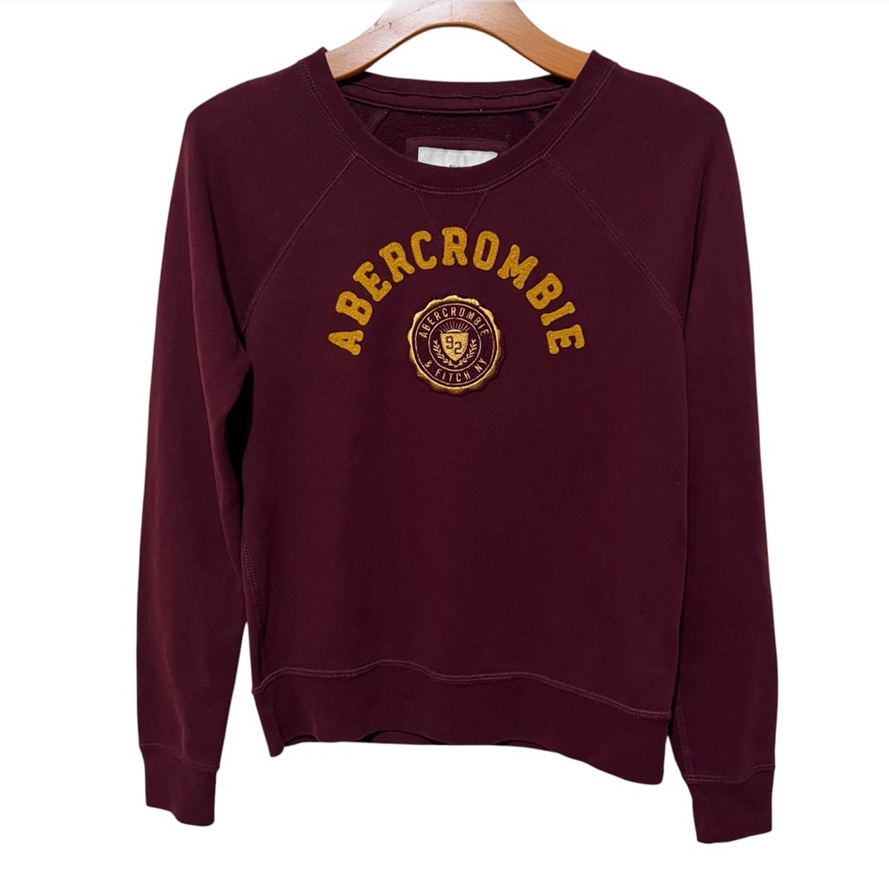 Abercrombie & Fitch Crewneck Sweatshirt Long Sleeve Pullover Casual Fall Comfy M